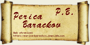 Perica Baračkov vizit kartica